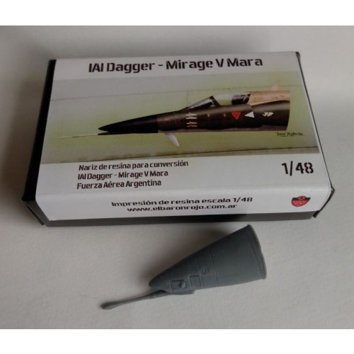 NARIZ DE RESINA PARA CONVERSIÓN IAI DAGGER - MIRAGE V MARA - 1/48