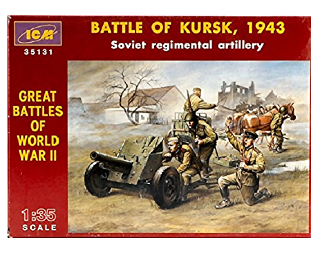 SOVIET REGIMENTAL ARTILLERY - BATTLE OF KURSK, 1943