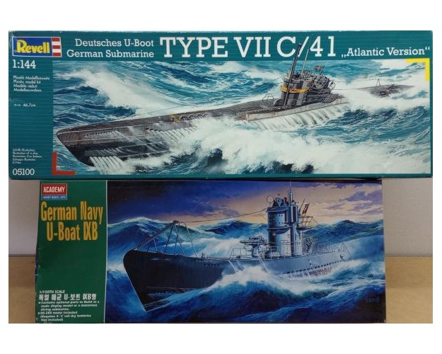COMBO SUBMARINOS: TIPO IXB 1/125 + TIPO VIIC 1/144