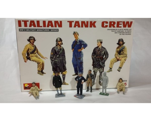 FIGURAS SEMIARMADAS - ITALIAN TANK CREW