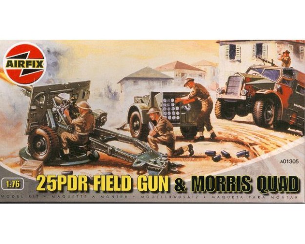 25PDR FIELD GUN & MORRIS QUAD