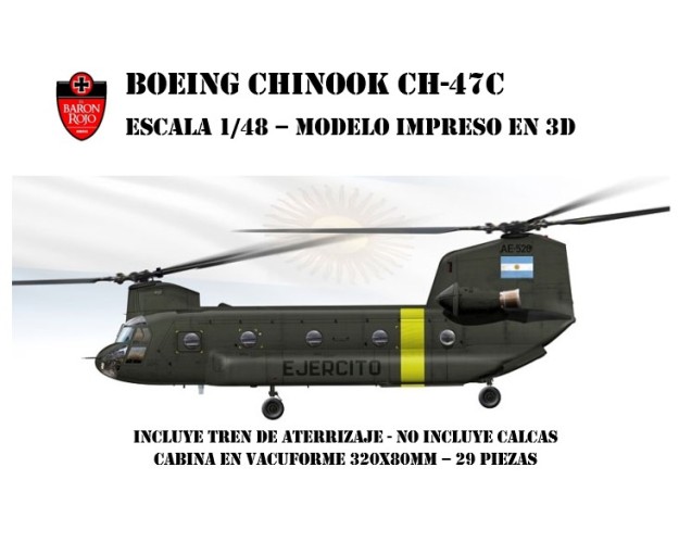 BOEING CHINOOK CH-47C 1/48 3D