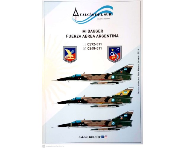 IAI DAGGER EN LA FAA - CALCAS 1/48