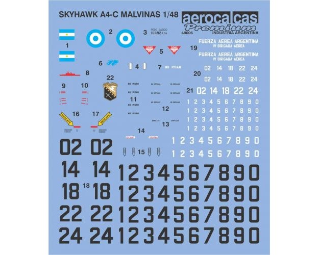 SKYHAWK A4-C MALVINAS (48006)