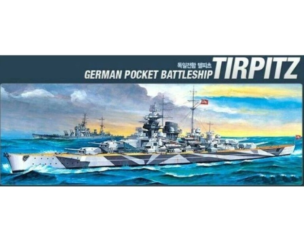 GERMAN POCKET BATTLESHIP TIRPITZ 1/800