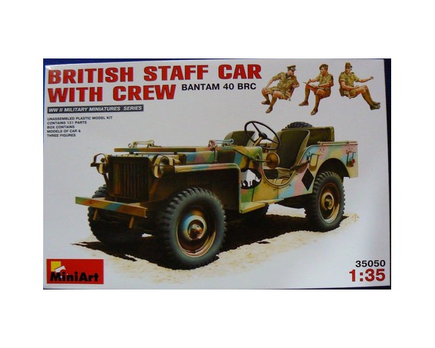 BRITISH STAFF CAR WITH CREW - BANTAM 40 BRC