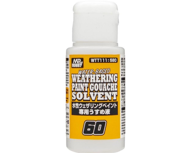 WATER-BASED WEATHERING PAINT GOUACHE SOLVENT - SOLVENTE PARA PINTURA DE ENVEJECIMIENTOS MR.HOBBY A BASE DE AGUA