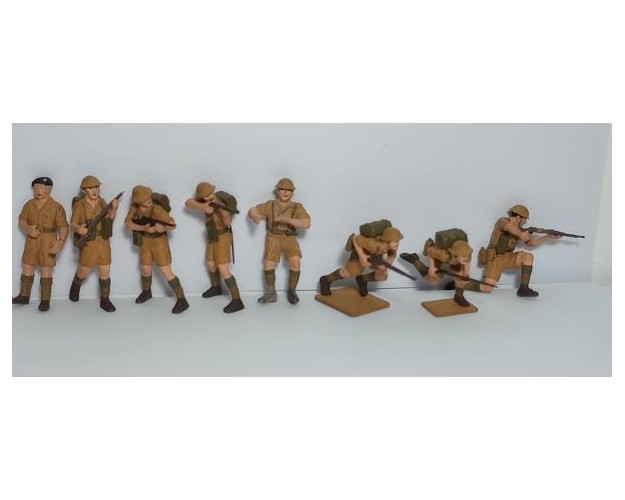 DIORAMA 8th ARMY: Valentine + 8 soldados británicos