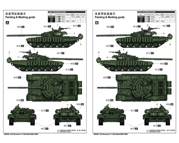 RUSSIAN T-72A MBT MOD.1985