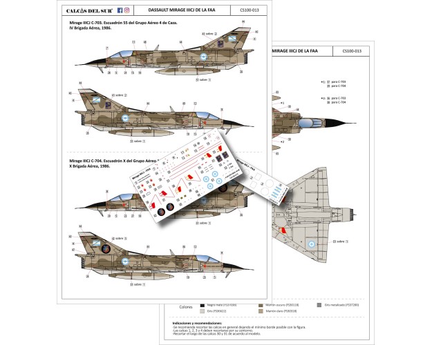 DASSAULT MIRAGE IIICJ DE LA FAA - 1/100