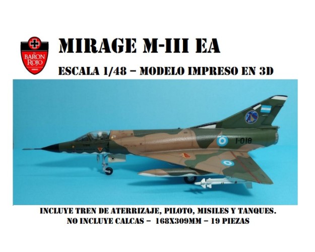 MIRAGE III EA - 1/48 - 3D CON TREN