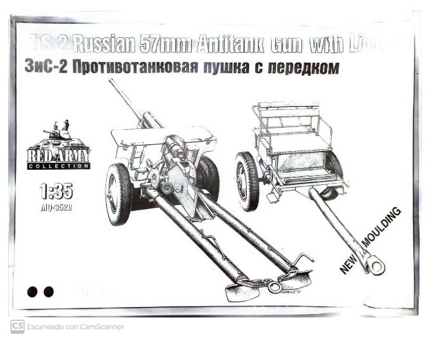 Zis-2 Russian 57mm Antitank Gun with Limber