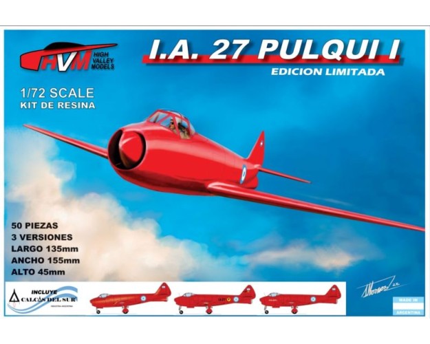 I.A.27 PULQUI I - IMPRESO 3D EN RESINA - 1/72