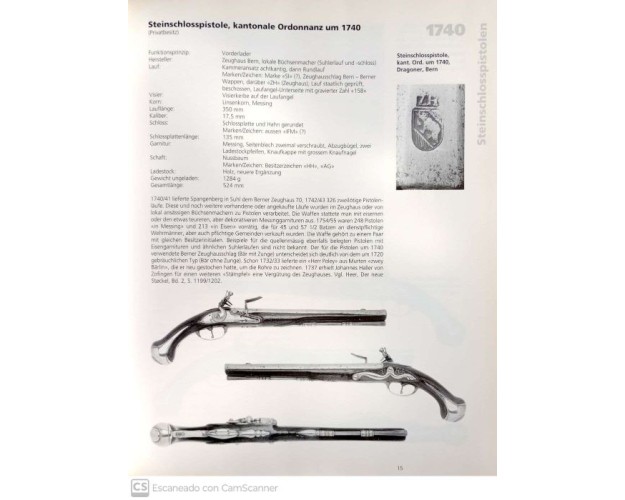 PISTOLEN UND REVOLVER DER SCHWEIZ SEIT 1720