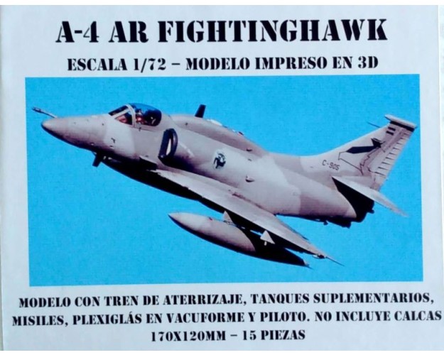 A-4 AR FIGHTINGHAWK 1/72 IMPRESO 3D
