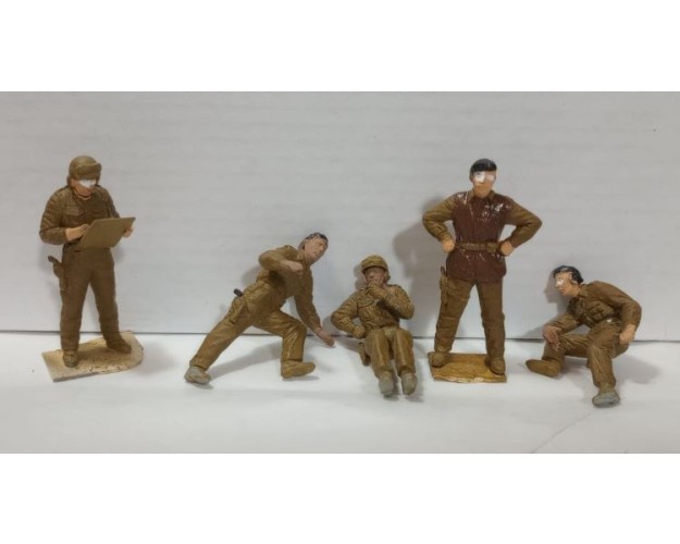 FIGURAS SEMIARMADAS - BRITISH TANK CREW.