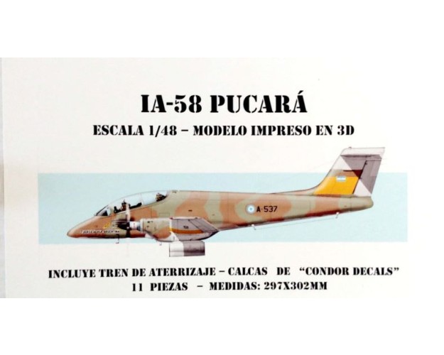 IA-58 PUCARÁ 1/48 IMPRESO EN 3D