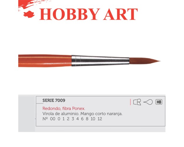 PINCEL REDONDO Nº8 HOBBY ART