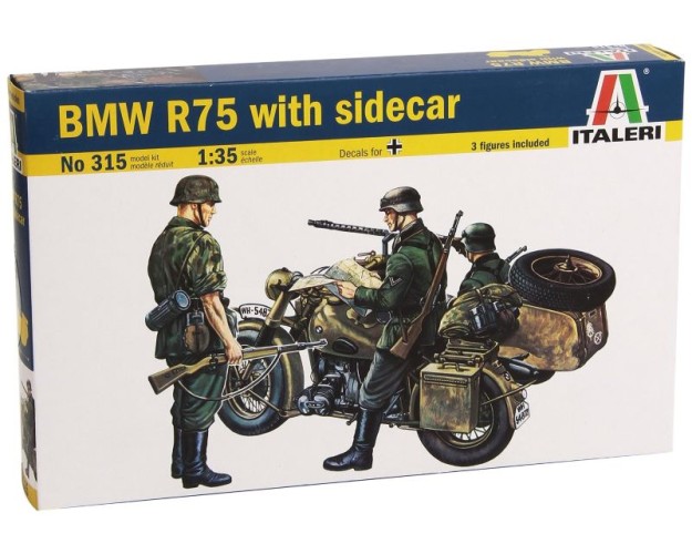 BMW R75 + 3 FIGURAS