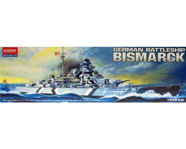 GERMAN BATTLESHIP BISMARCK 1/800