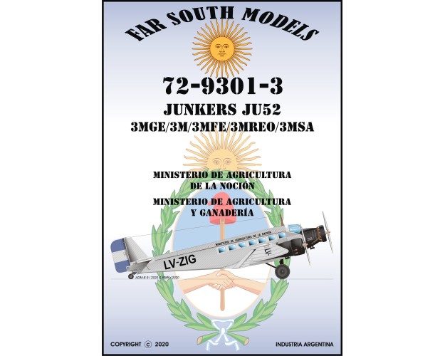 JUNKERS JU52/3MGE/3MFE/3MREO/3MSA - MINISTERIO DE AGRICULTURA