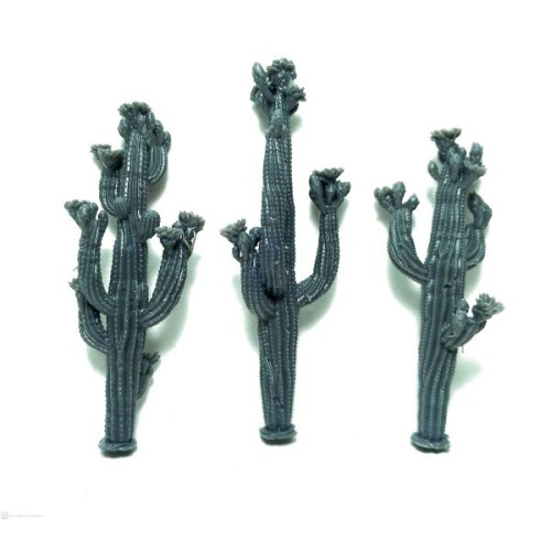 Set de 3 cactus con flor - set 2.