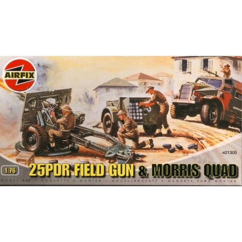 25PDR FIELD GUN & MORRIS QUAD