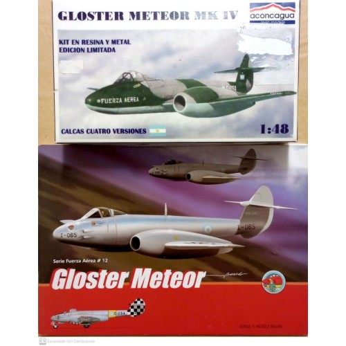 GLOSTER METEOR MK IV 1/48 RESINA + MONOGRAFÍA