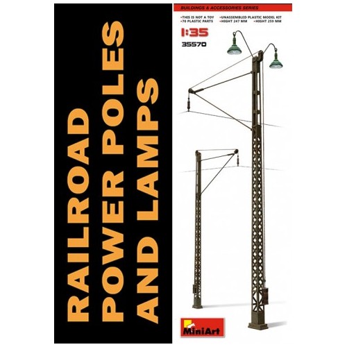 "Railroad Power Poles & Lamps"