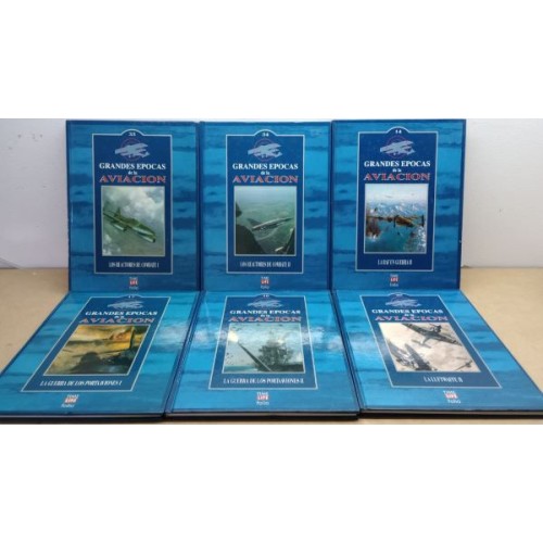 LOTE 6 TOMOS "GRANDES ÉPOCAS DE LA AVIACIÓN"