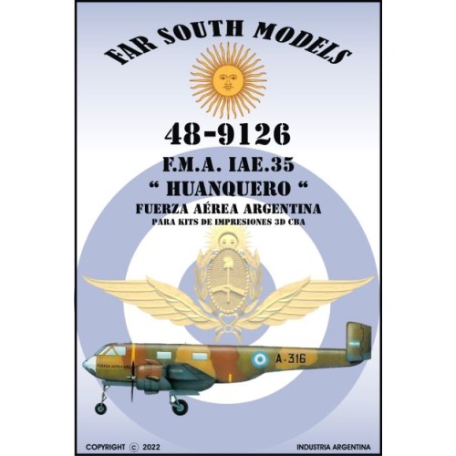 F.M.A. IAE-35 "HUANQUERO" -Calcas 1/48