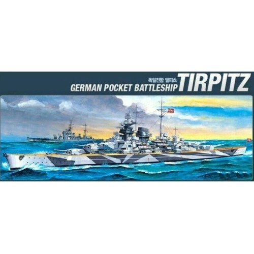 GERMAN POCKET BATTLESHIP TIRPITZ 1/800