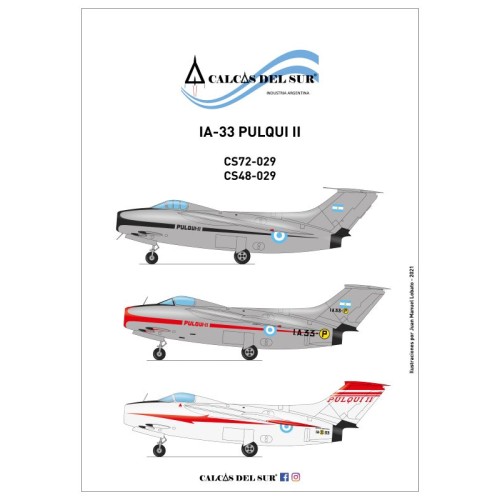 IA-33 PULQUI II - CALCAS 1/48