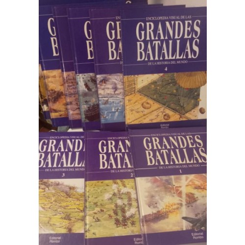 ENCICLOPEDIA VISUAL DE LAS GRANDES BATALLAS DE LA HISTORIA DEL MUNDO - 15 TOMOS