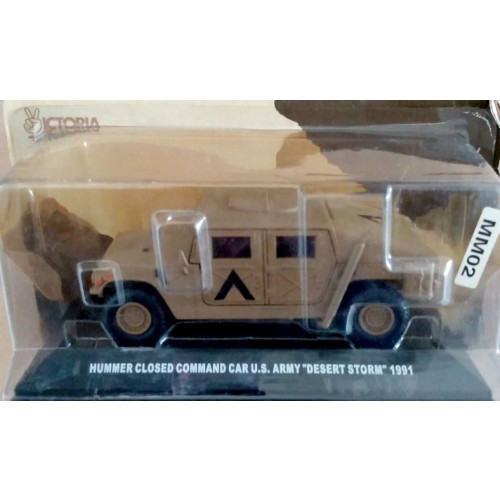 HUMMER CLOSED COMMAND CAR US ARMY DESERT STORM 1991 1/43