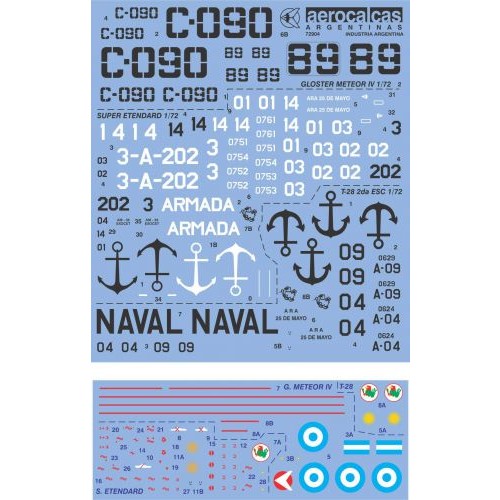 Gloster Meteor Super Etendard T-28 (72004)