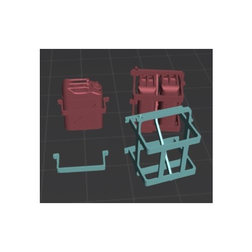 Soporte Jerrycan doble+simple (x2)