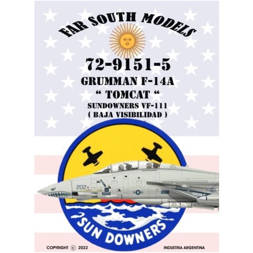 GRUMMAN F-14A "TOMCAT" SUNDOWNERS VF-111 (BAJA VISIBILIDAD)