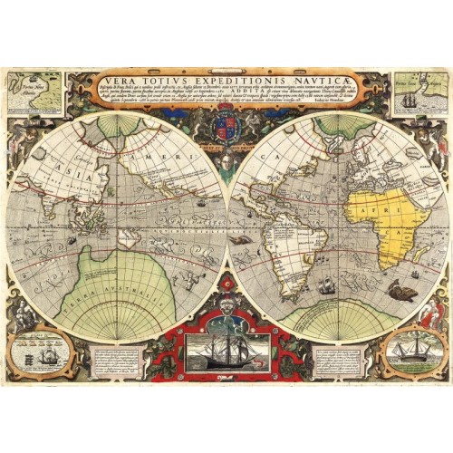 PZL 6000 HQC ANTIQUE NAUTICAL  MAP                    2020