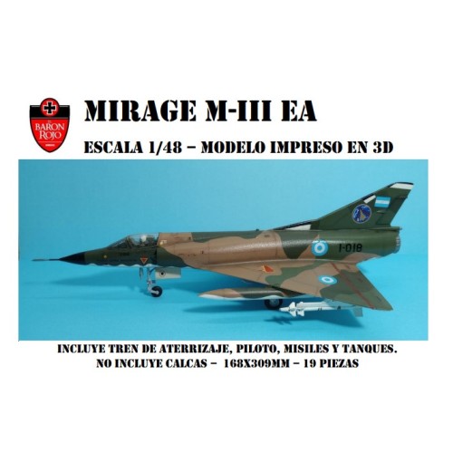 MIRAGE III EA - 1/48 - 3D CON TREN