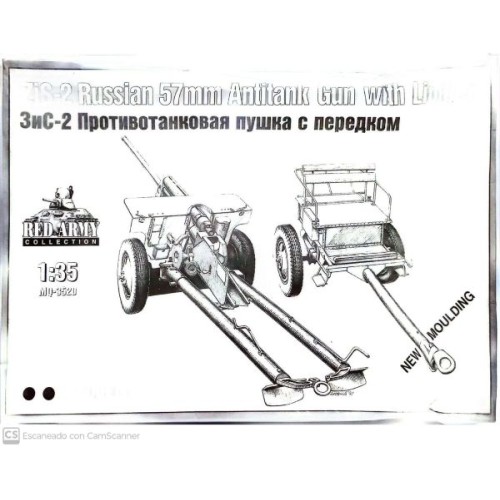 Zis-2 Russian 57mm Antitank Gun with Limber