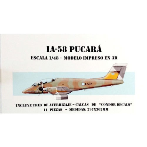 IA-58 PUCARÁ 1/48 IMPRESO EN 3D