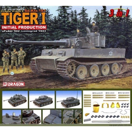 Sd.Kfz.181 TIGER I Initial Production - 3 in 1