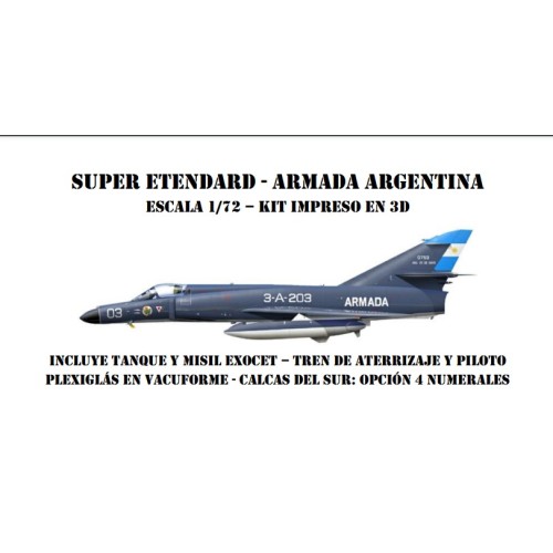 SUPER ETENDARD 1/72 3D