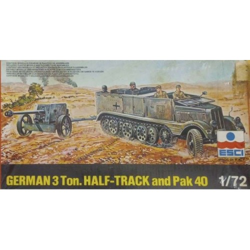 German 3 Ton Half Track and Pak 40