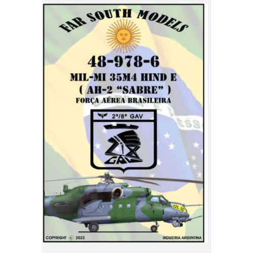 MIL-MI 35M4 HIND E (AH-2 "SABRE") FUERZA AÉREA BRASILERA - CALCAS 1/48