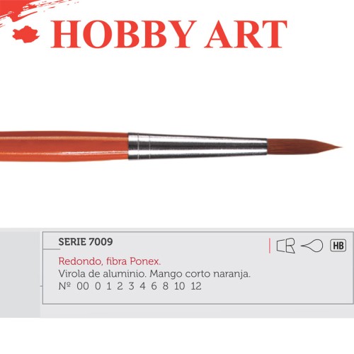 PINCEL REDONDO Nº8 HOBBY ART