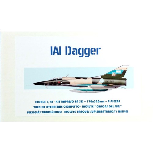 IAI DAGGER 1/48 IMPRESO EN 3D Y CON TREN DE ATERRIZAJE