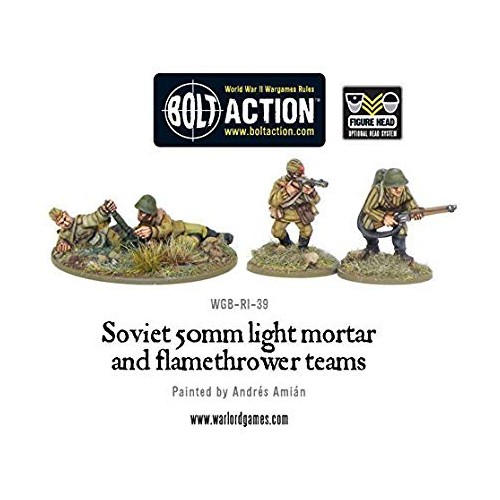 SOVIET 50mm LIGHT MORTAR AND FLAMETHROWER TEAMS