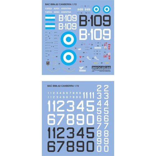 BAC BMk.62 CANBERRA FUERZA AEREA ARGENTINA (72007)